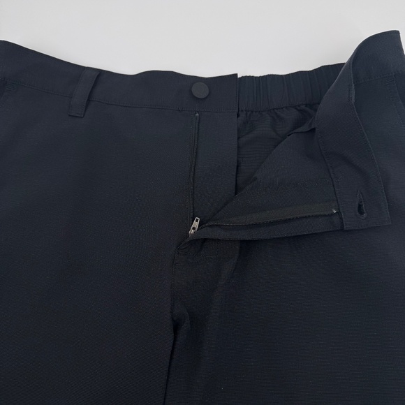 Banana Republic Shorts Men 36 Black Lightweight Stretch Elastic Flat Front Golf - Picture 5 of 12